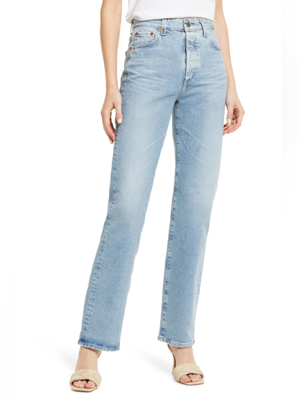 Ag Adriano Goldschmied Alexxis High Rise Vintage Straight Jeans Size 26 Regular